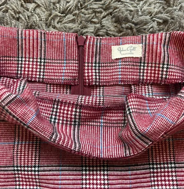 John Galt Plaid Miniskirt - Image 3