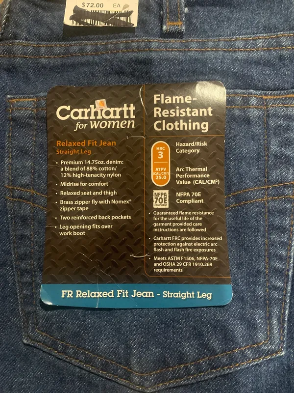 Carhartt Flame Resistant Jean 8x32 - Image 3