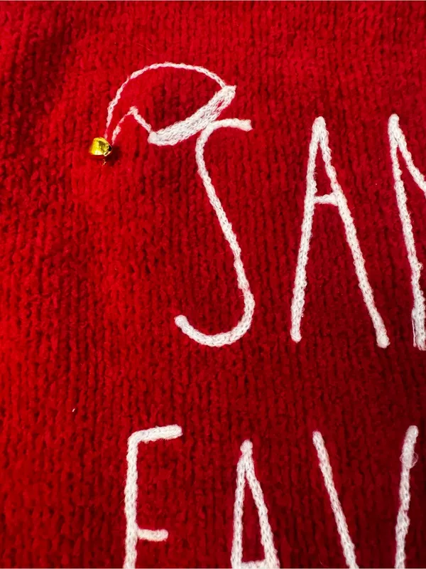 Holiday Red 'Santa's Favorite' Crewneck Sweater - Image 4