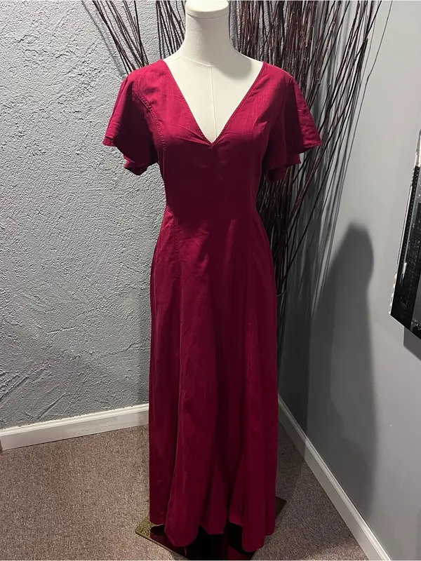 Universal Threads 🌺NWOT RED COTTON BLEND MAXI DRESS🌺 - Image 2