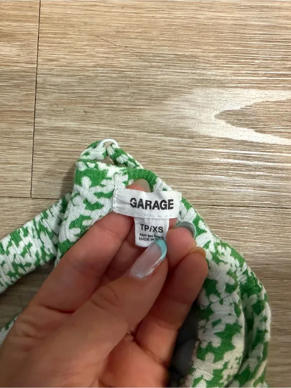 Garage Green Floral Romper - Image 2