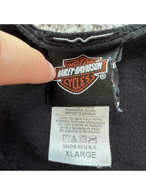 Harley Davidson Crystal River Florida Bulldog Motorcycle T Shirt XL Made in USA - Image 4