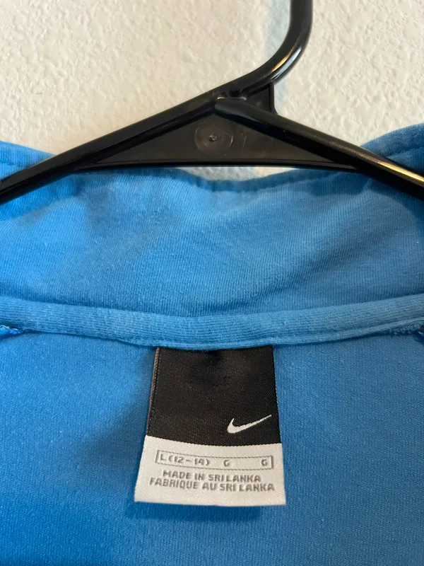 Nike Blue  full zip fitted jacket - Image 6