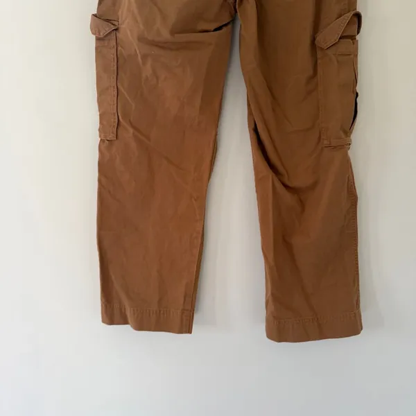 Abercrombie & Fitch 100% Cotton Cargo Pants Size 29/8 Short Casual Relaxed Fit‎ - Image 5
