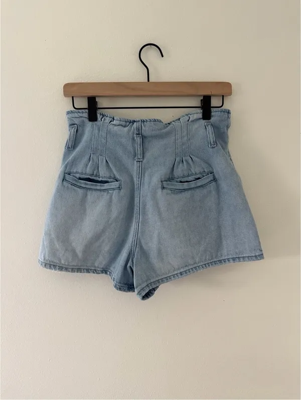 American Eagle High-Waist Coastal Cowgirl Western Eco Cotton Denim shorts 4 - Image 2