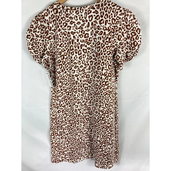 NWT Nine West Animal Print Short Sleeve Dress Size XS - Image 4