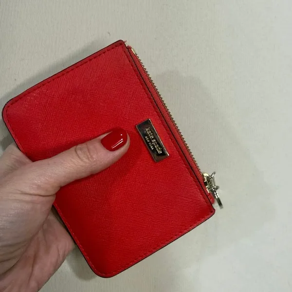 Kate Spade Red Card Holder/ Key Chain - Image 6