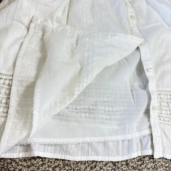 Maeve Anthropologie Dress Womens 6 Eyelet Cotton Sleeveless Midi Kentucky Derby‎ - Image 10