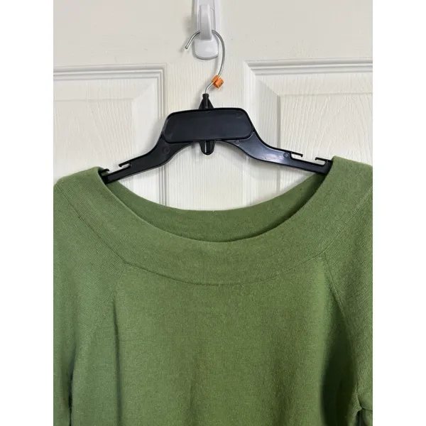 Carole Little Angora Wool Blend Wide Neck Pullover Sweater Size XL Cozy FLAWS - Image 3