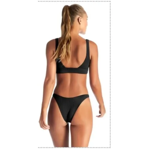 Vitamin‎ A Women's EcoRib Sienna Bikini Set High Waisted Bottoms In Black Sz XS - Image 2