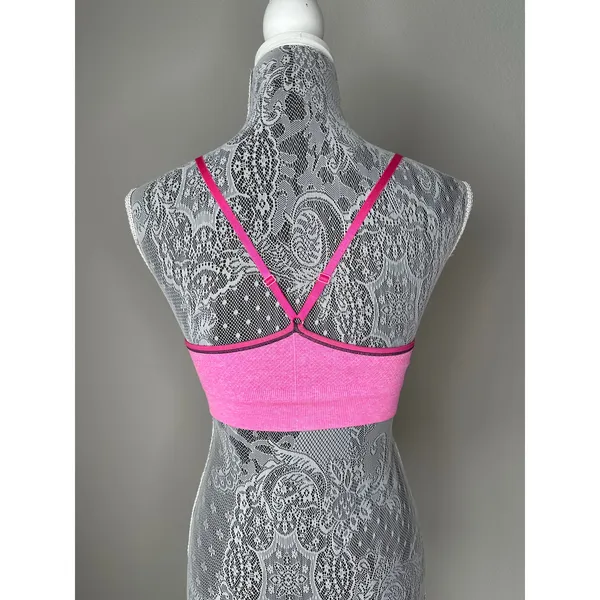 CHAMPION Hot Pink Racerback Skinny Strap Sports Bra Size Small - Image 3