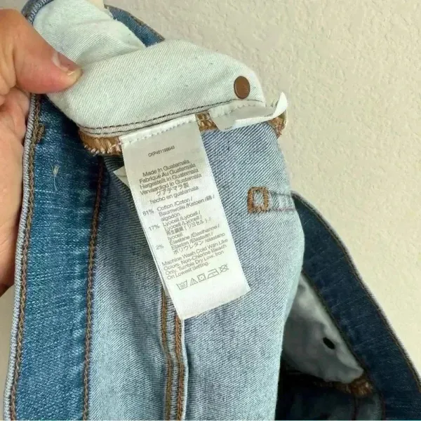 Madewell‎ The Perfect Vintage High Rise Distressed Raw Hem Jeans Women's Size 31 - Image 11