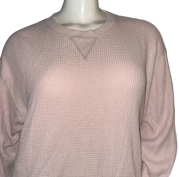 Aerie Waffle Knit Oversized Pullover Top - Image 3