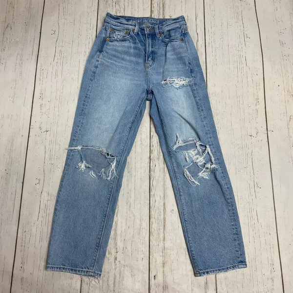 American Eagle Highest Rise '90s Boyfriend Distressed Jeans - Image 2