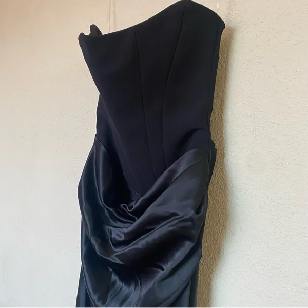 House of CB Persephone Black Strapless Corset Maxi Dress S‎ A-C Cup - Image 5