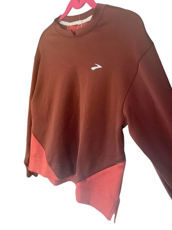 Brooks Run Within Sweatshirt Run Raisin Copper NWOT Small - Image 4