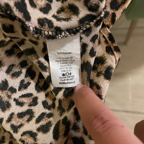 Audrey 3+1 Slip Silk Leopard Print Midi Dress - Image 4