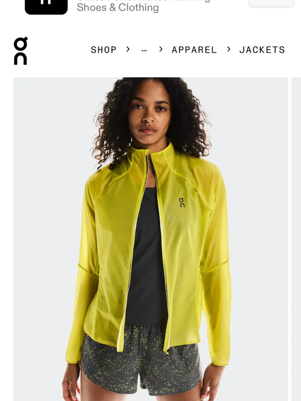On Running Zero Jacket‎ Womens Large Lime Green NWT Packable Windbreaker - Image 4