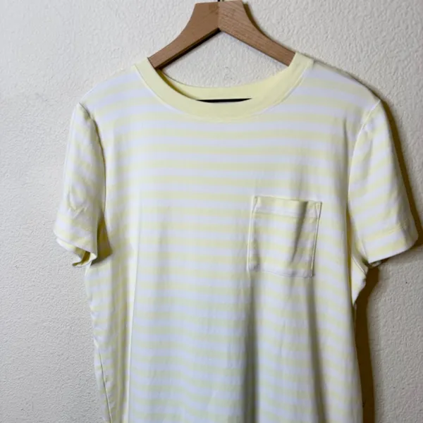 Haven Well Within Yellow Stripe Organic Cotton Stripe T Shirt Dress Size XL‎ - Image 4