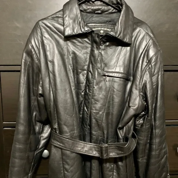 Vintage Blazer Leather Jacket - Image 2