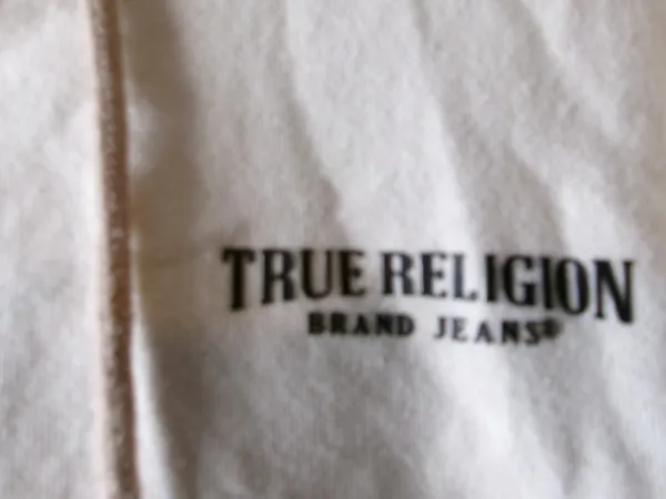 True Religion Brand Jeans cropped hoodie sweatshirt in beige/khaki size medium. - Image 5