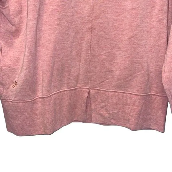 Athleta Apollo Mock Crewneck Sweatshirt Conch Pink Heather Size Small‎ - Image 5