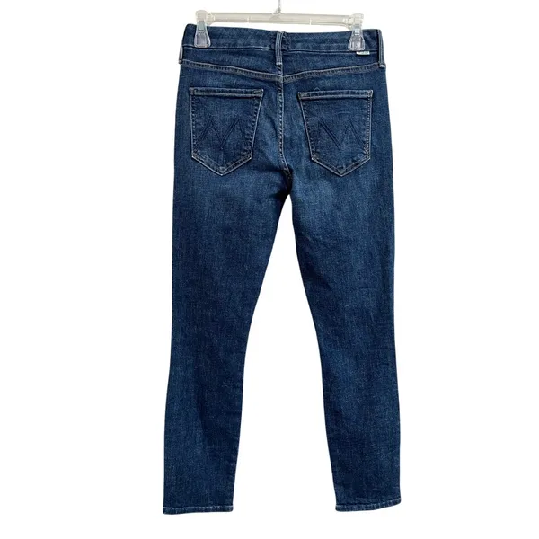 MOTHER‎ The Looker Crop Skinny Jeans Dark Wash Stretch Denim Sz 26 - Image 2