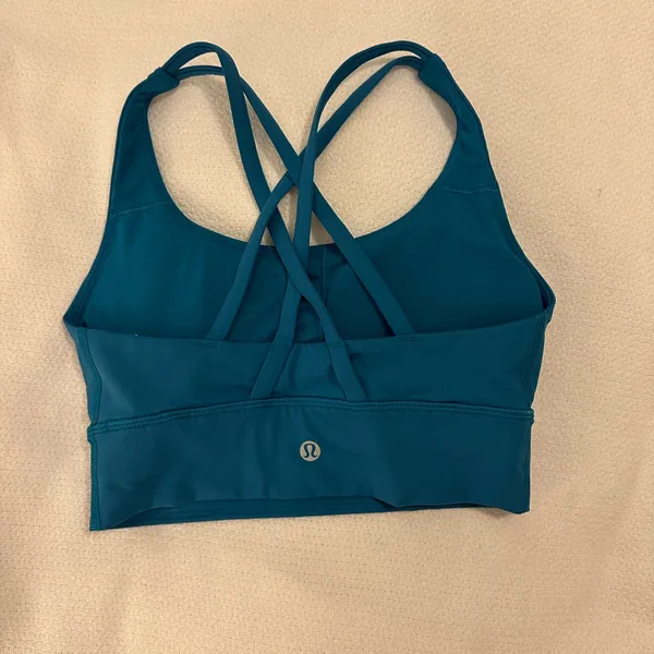 Lululemon Athletica Teal Cross-Back Sports Bra - Image 2