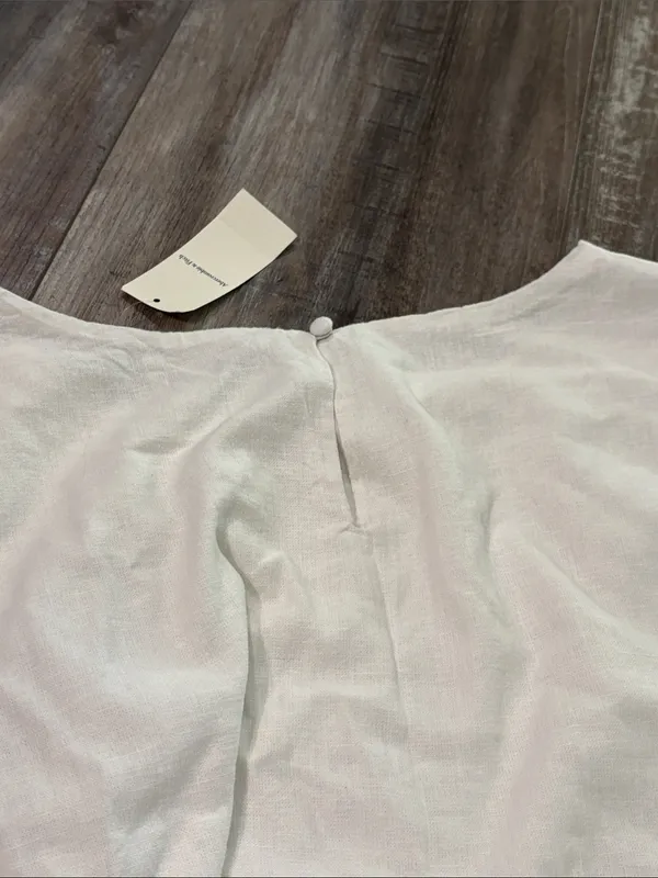 Abercrombie & Fitch White Linen Shell XL NEW - Image 9