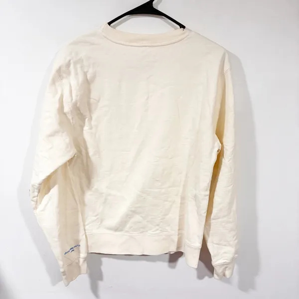 Alix Earle x Hero Cosmetics Cream Crewneck Pullover Sweatshirt Size Small - Image 5
