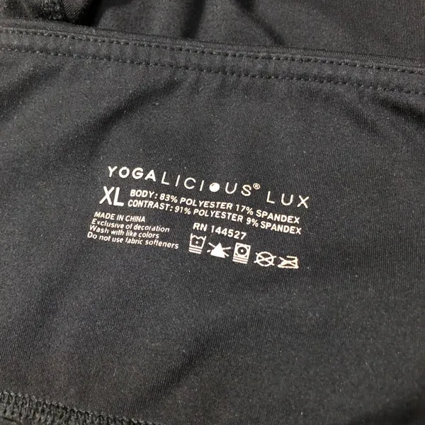 Yogalicious Lux 7” Black Bike Shorts - Image 2