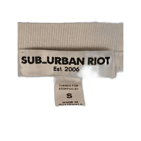 Women’s, Sub_Urban Riot, Cutout Boat-Neck Long-Sleeve Top, White, Small - Image 4