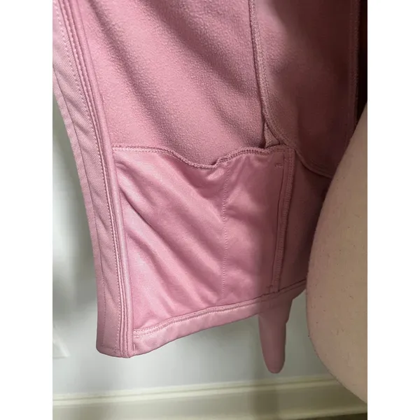 Spyder Pink Full Zip Fleece Hoodie Jacket sz Medium Ski Gorpcore Softshell Layer - Image 5