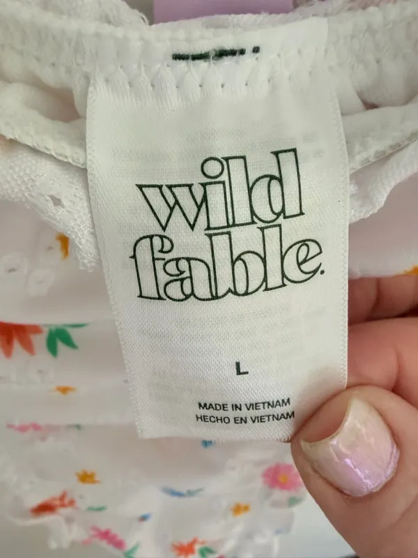 Wild Fable Floral Ruffle Bikini Bottoms Size Large (12-14) NWT - Image 5