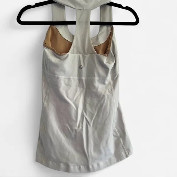 White lululemon tank, size 6 - Image 2