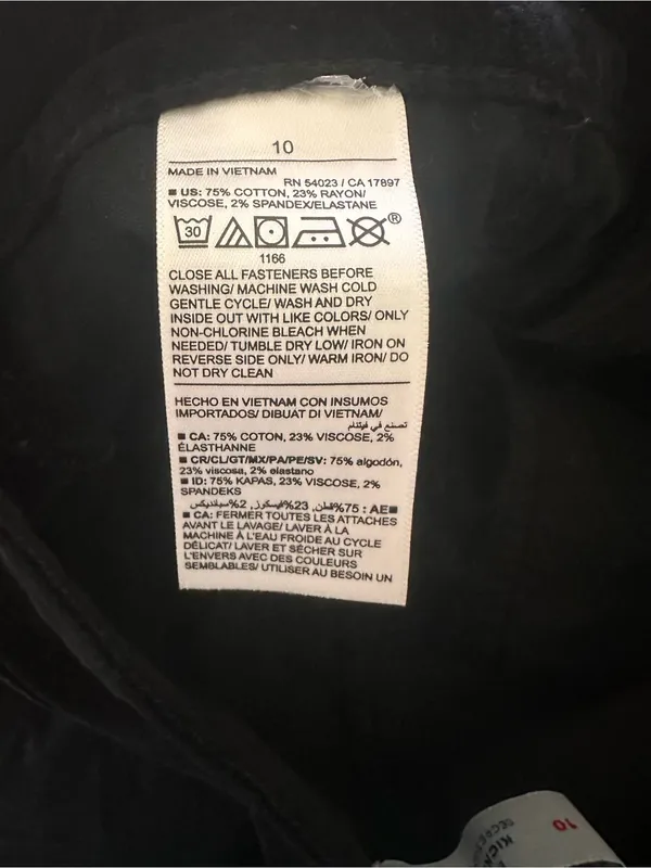 Women’s Old Navy Black Velvet Bootcut Jeans - Image 3