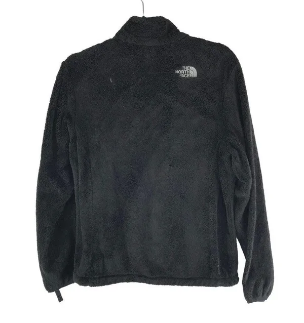 The North Face Womens Osito Jacket Plush Fuzzy Full Zip Pockets Black M - Image 2