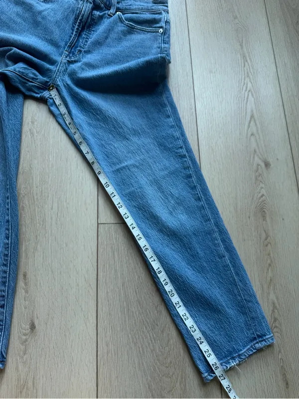 MADEWELL The Perfect Vintage Straight Leg Jeans Size 29 Medium Blue Wash Ankle - Image 8