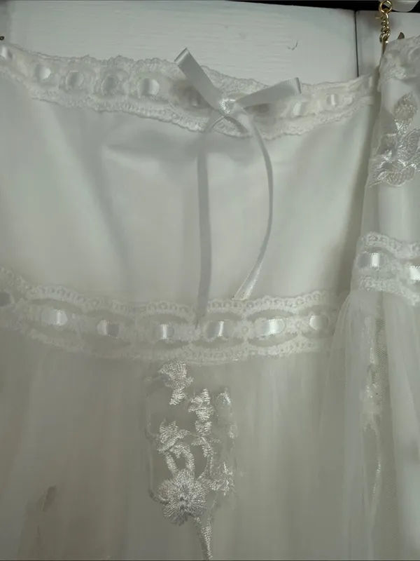 Altar'd State Ivory Floral Appliqué Maxi Dress - Image 3