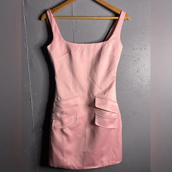 House of CB Cosette Satin Mini Dress - Image 3