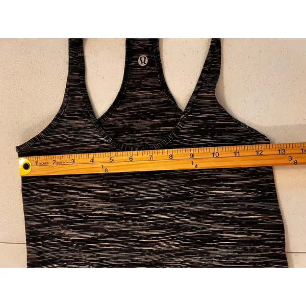 Lululemon Cool Racerback II Nulu Tank Dark Carbon‎ Yoga Running Workout Small/XS - Image 4