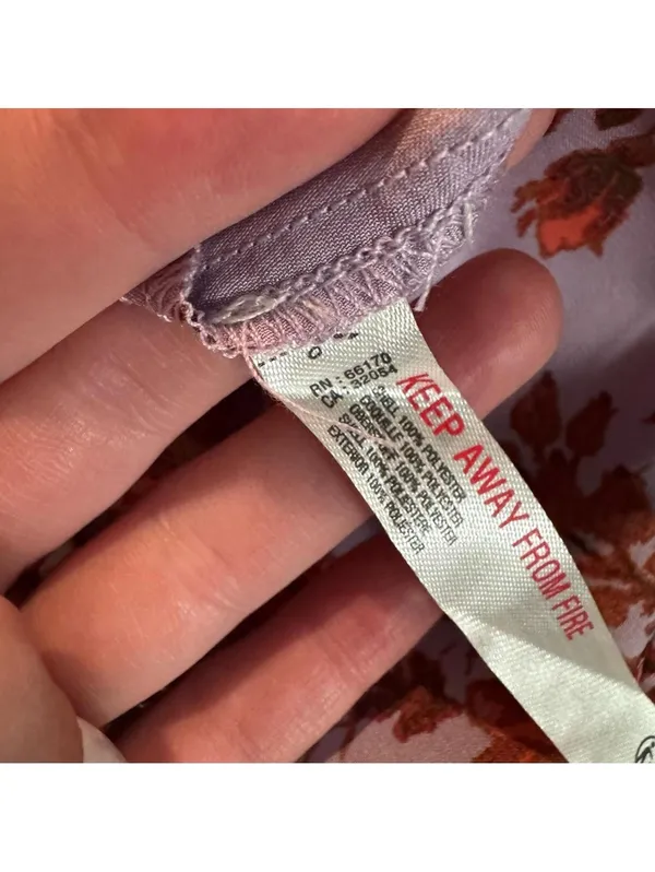 NWT Intimately Free People On My Own Printed Midi Dress in Lilac Combo Small - Image 4