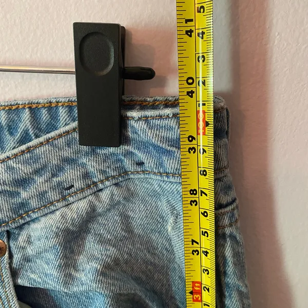 Abercrombie & Fitch The Loose High Rise Jeans Curve Love Light Wide Leg size 12 - Image 8