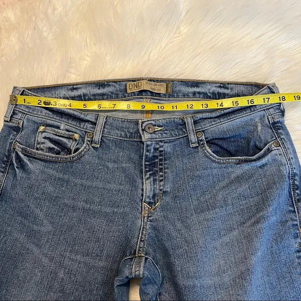 Old Navy Denim Stretch Ultra Low Waist bootcut Jeans Size 14 long - Image 4