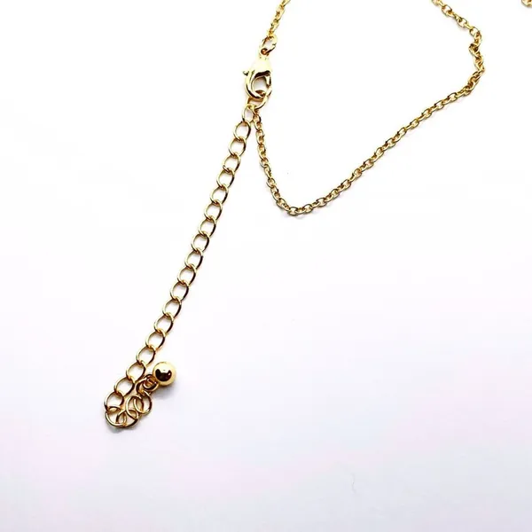 Handmade Gold-Tone Skeleton Engraved Pendant Necklace - Image 3
