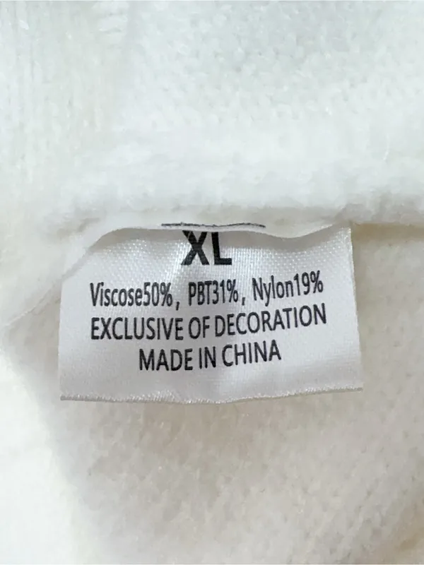 Miss Sparkling Ivory Ribbed Mock Neck Dolman Sleeve Sweater Size XL NWOT - Image 7