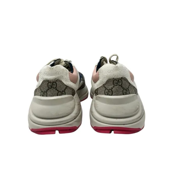 Gucci Rhyton GG Canvas Multi Monogram Low Top Sneakers Runners Size 38.5 - Image 7