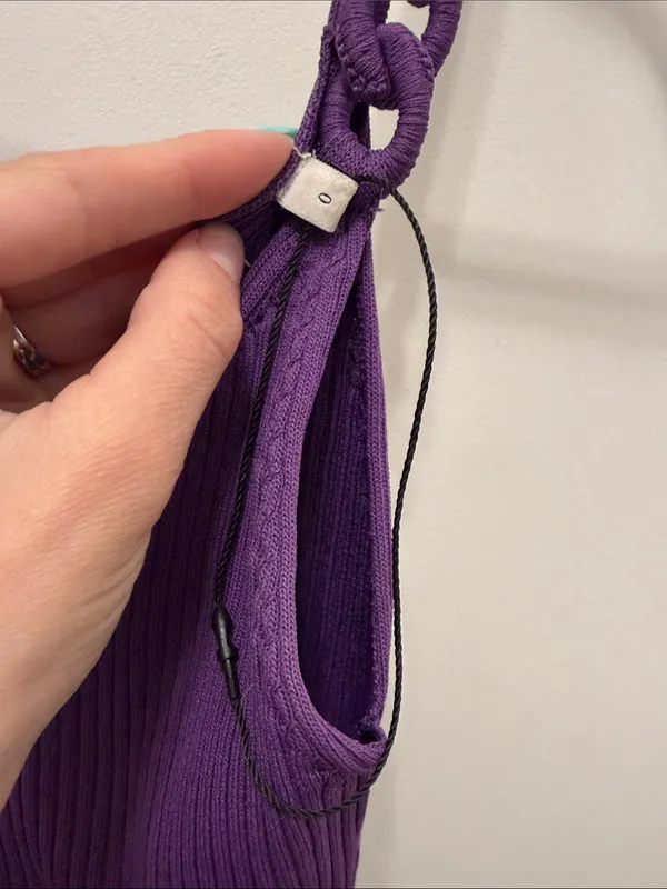 Sandro Logan ribbed tank purple NWOT - Image 3