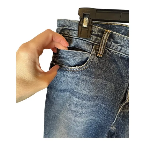 Alexander Wang Jeans‎ Women 26 Blue Medium Wash Denim Faded Straight Leg Luxury - Image 7