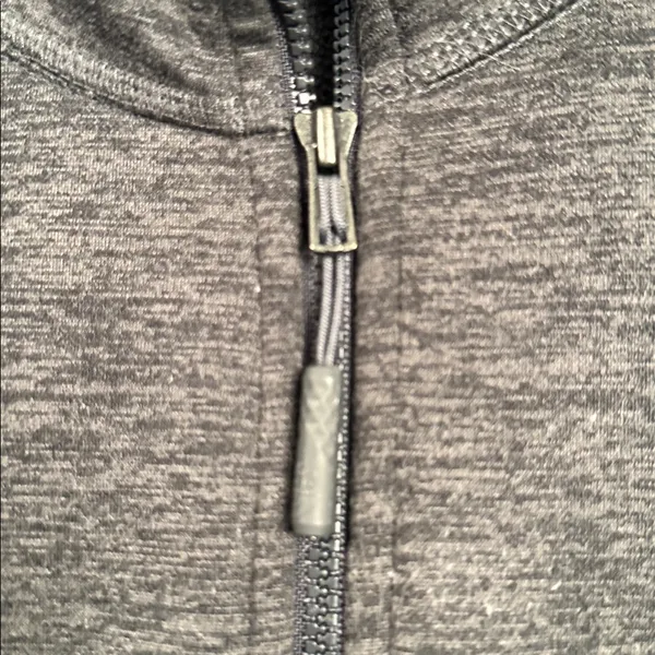 North Face Jacket Fleece Womens Medium Gray Full Zip Coat Outdoor Hike Camp - Image 3